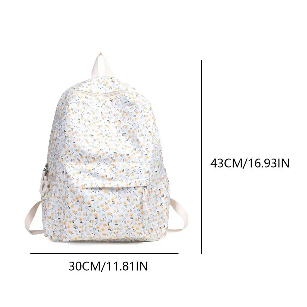 Japanese Floral Backpack – Stylish & Lightweight for Students