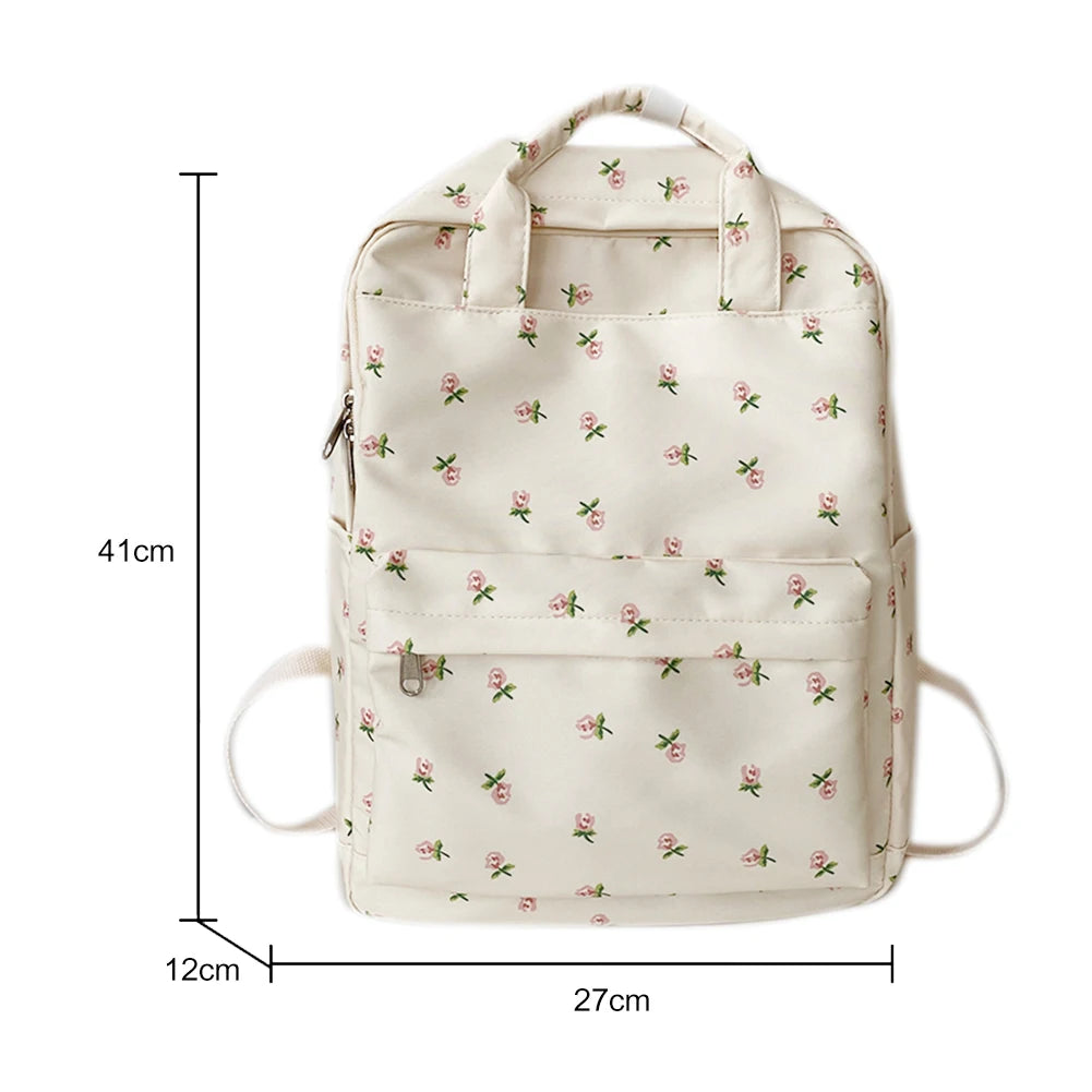 Japanese Floral Backpack – Stylish & Lightweight for Students