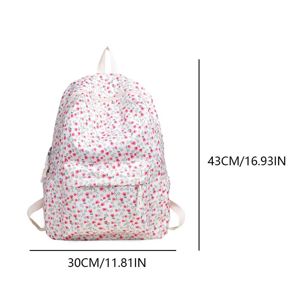 Japanese Floral Backpack – Stylish & Lightweight for Students